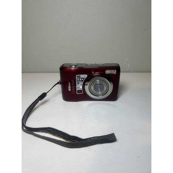 Nikon Coolpix L20 Red 10 Megapixels For Parts Not Working - Picture 1 of 8